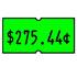 Non-tamper Proof 21x12mm Meto Fluoro Green Removable Label