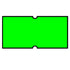 Non-Tamper Proof 21x12mm Meto Fluoro Green Removable Label