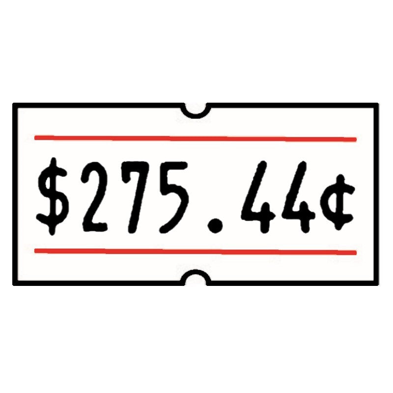 Non-Tamper Proof 21x12mm Meto Red Double Line Removable Label with price