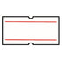 Non-Tamper Proof 21x12mm Meto Red Double Line Removable Label