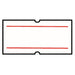 Non-Tamper Proof 21x12mm Meto Red Double Line Removable Label