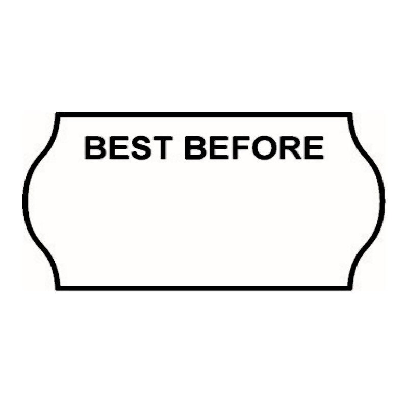 Non-Tamper Proof 22x12mm Meto BEST BEFORE Freezer Grade Label