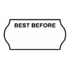 Non-Tamper Proof 22x12mm Meto BEST BEFORE Freezer Grade Label
