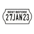 Non-Tamper Proof 22x12mm Meto BEST BEFORE Freezer Grade Label with date