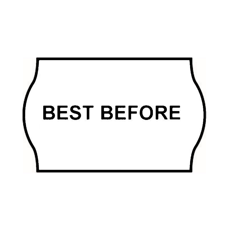 Non-Tamper Proof 26x16mm Meto BEST BEFORE Freezer Grade Label