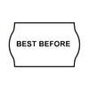 Non-Tamper Proof 26x16mm Meto BEST BEFORE Freezer Grade Label