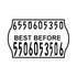 Non-Tamper Proof 26x16mm Meto BEST BEFORE Freezer Grade Label with codes
