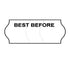Tamper Proof 26x12mm Meto BEST BEFORE Permanent Label