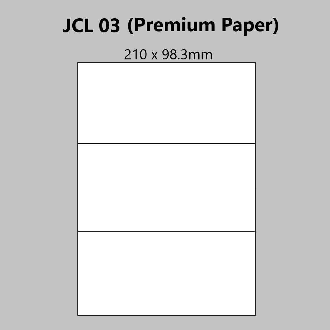 Premium A4 Laser Printer Labels - 210x98.3mm