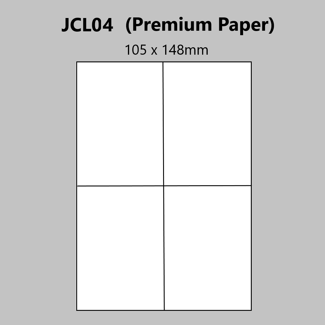 Premium A4 Laser Printer Labels - 105x148mm