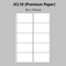 Premium A4 Laser Printer Labels - 90x155mm