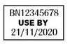 Non-Tamper Proof 26x16mm Rectangular USE BY Freezer Grade Label