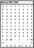 Motex 5500 Price Gun Band Layout