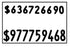 Pricing Label with Code and Price