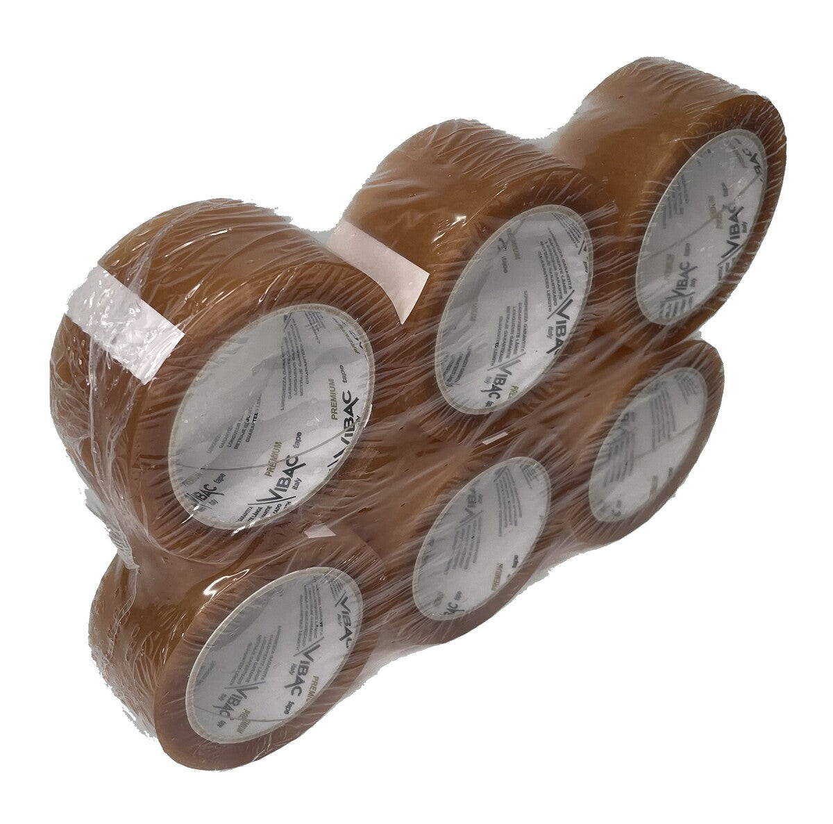 6 rolls of Clear Medium Duty Packing Tape