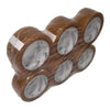 6 rolls of Clear Medium Duty Packing Tape