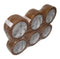6 rolls of Clear Medium Duty Packing Tape