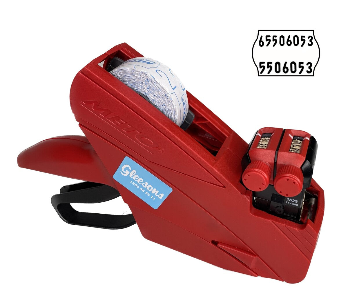 Meto RedStar 1522 Two-Line Price Marker  with label