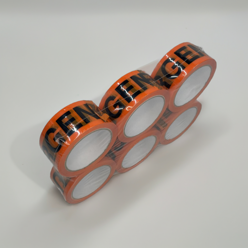 Pack of orange Urgent Tape
