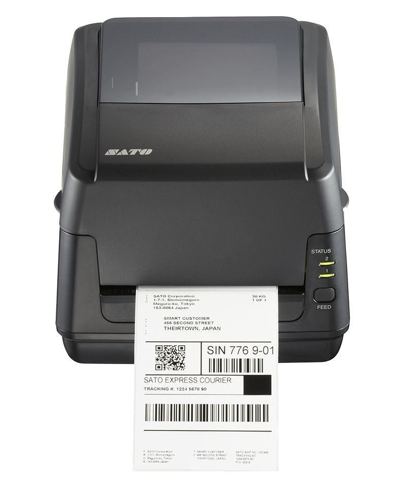 Sato WS4 Thermal Transfer Printer Printing Shipping Label