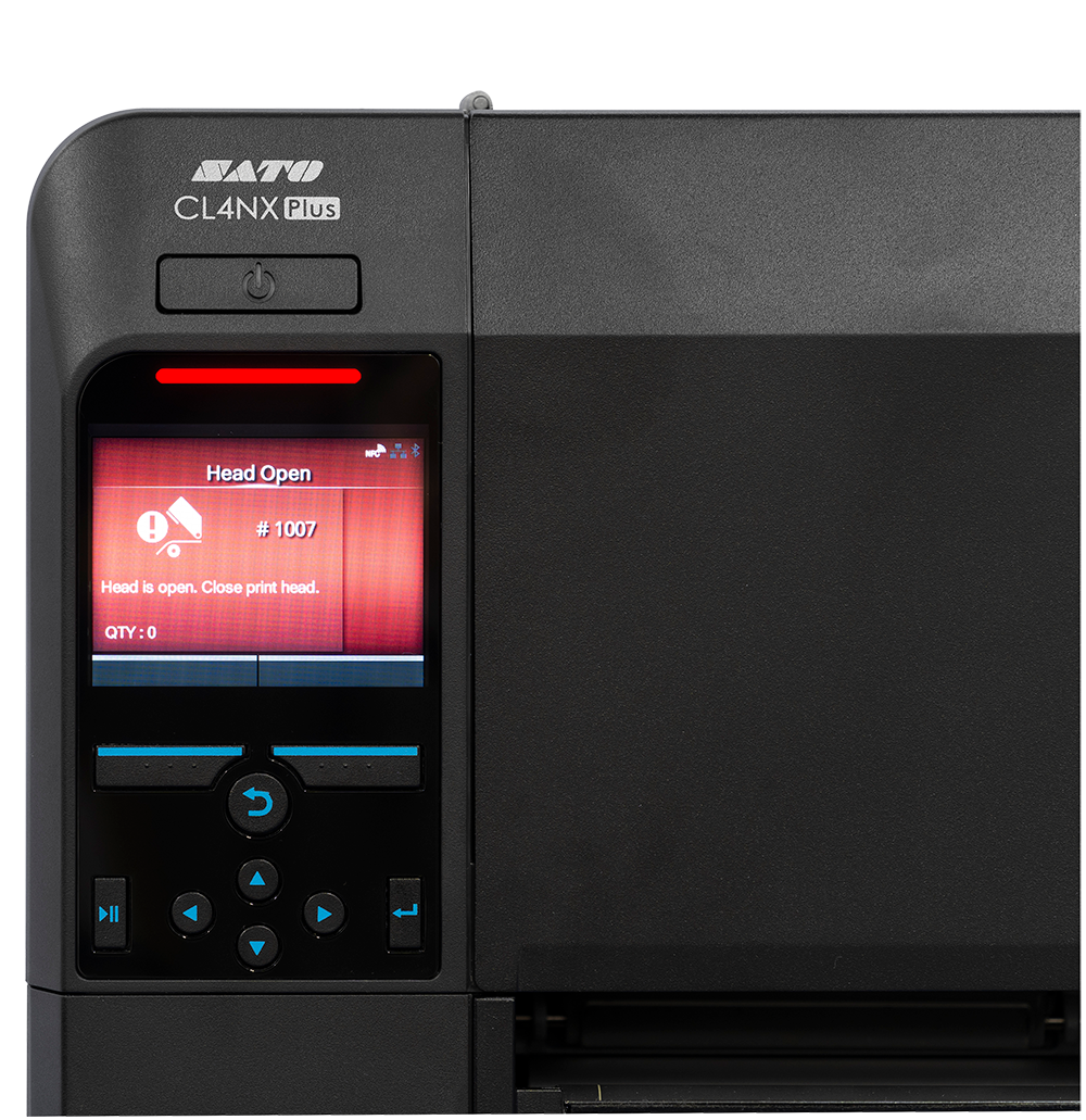 Sato CL4NX-Plus Thermal Printer Error Screen